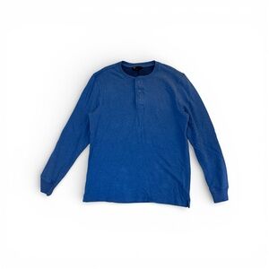 GAP 100% Cotton Blue Henley Sweater Men’s Size L